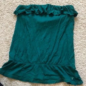 American Eagle teal tube top